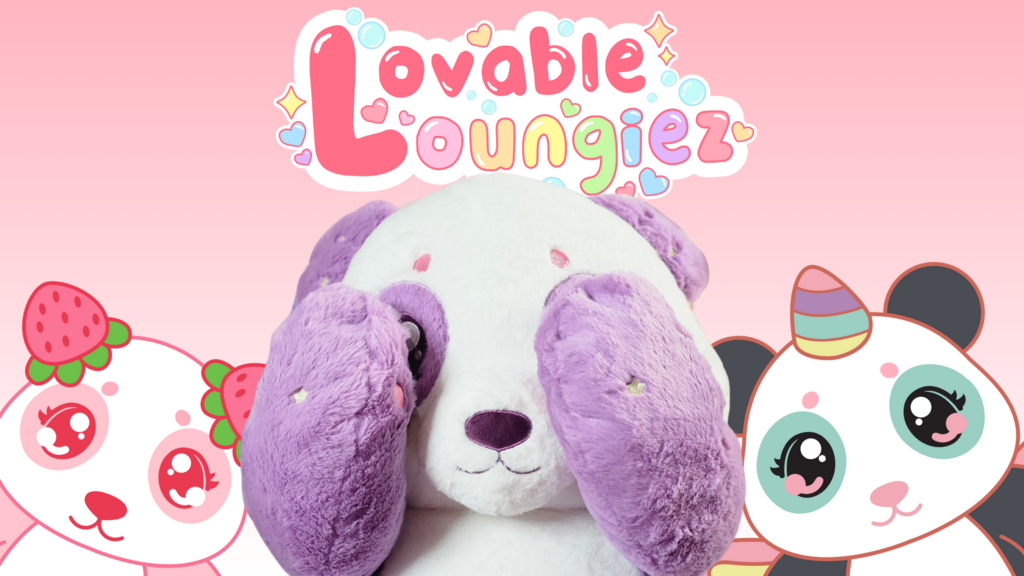 Lovable Loungiez: Chonky 40" Weighted Panda Plushies