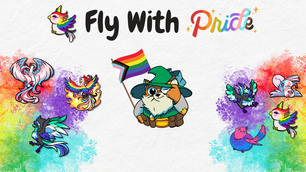 Fly with Pride: Phoenix Hard Enamel Pins