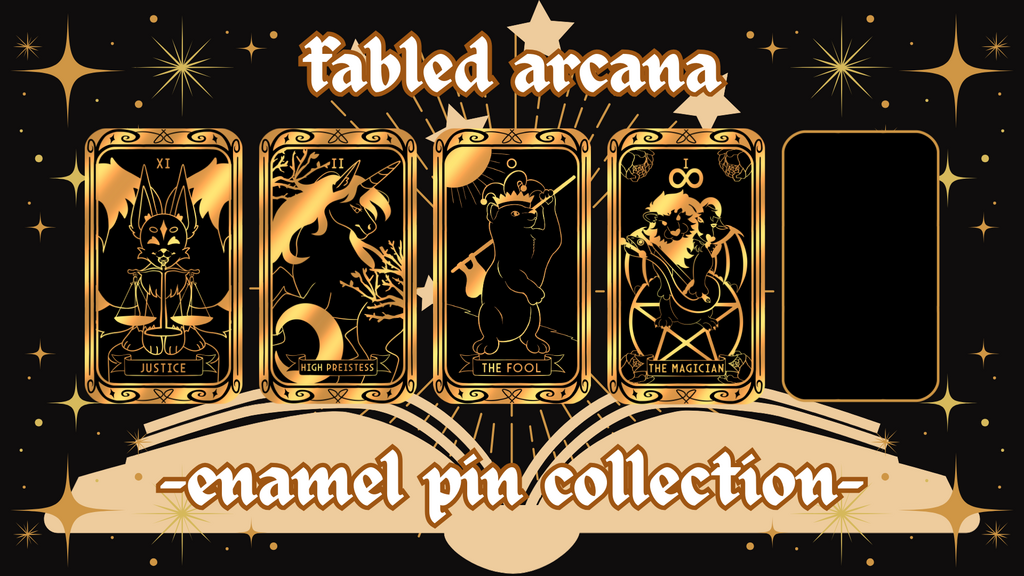 Fabled Arcana: Mythical Creatures x Tarot Enamel Pins