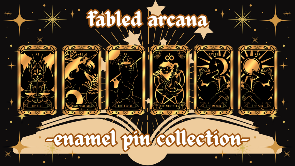 Fabled Arcana: Mythical Creatures x Tarot Enamel Pins