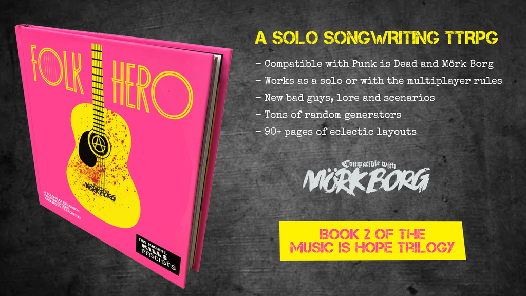 Folk Hero - a solo mode and sourcebook for the Punk is Dead TTRPG
