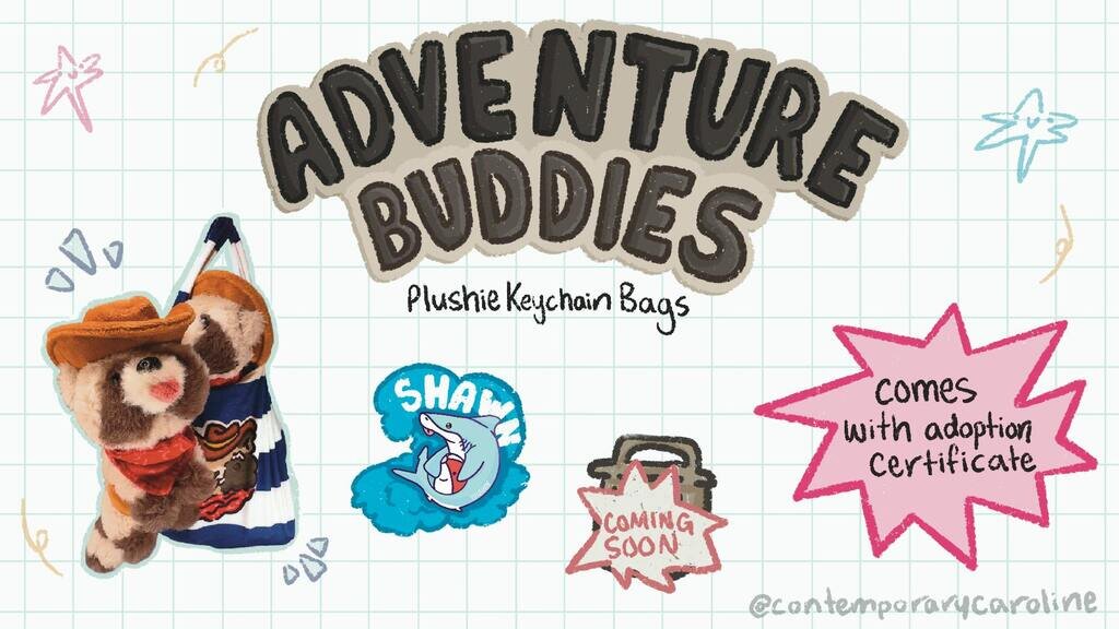 Adventure Buddies Plushie Keychains