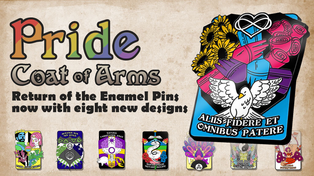 Pride Coat of Arms Enamel Pins