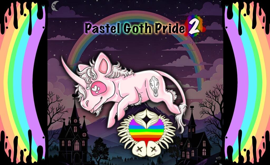 Pastel Goth Pride Pins 2