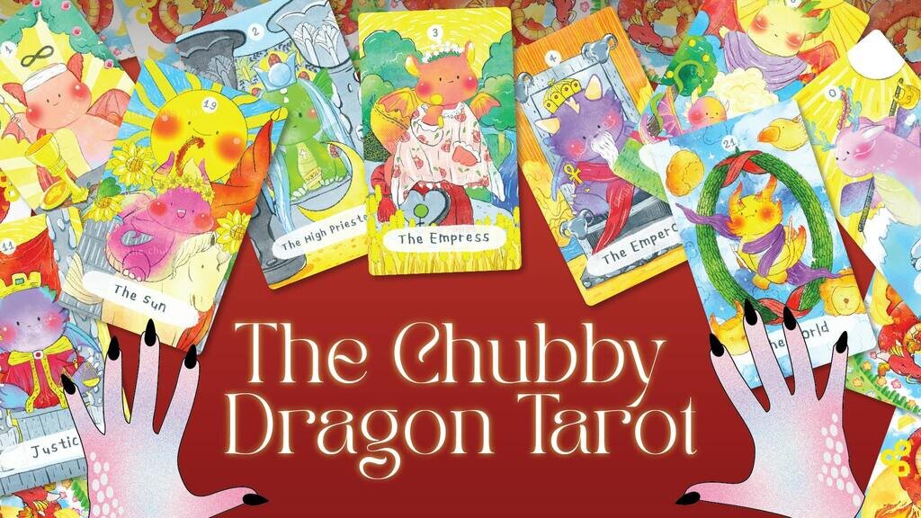 THE CHUBBY DRAGON TAROT - Red Foil Edges!