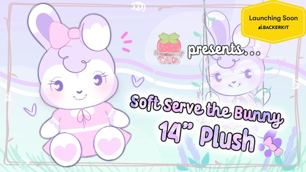 Soft Serve, the Sweetest Bunny ~ 14" Plush!
