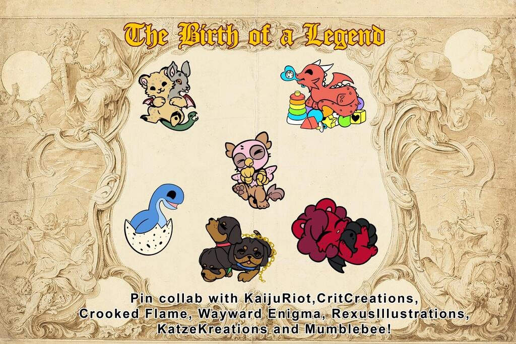 Birth of a Legend: Mythologially adorable baby pins!