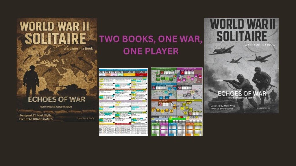 WWII Solitaire – Solo War Game Books: Axis & Allies