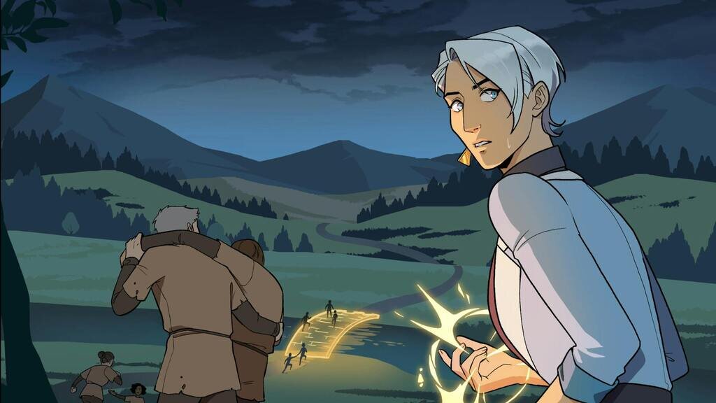 Sapphic Fantasy Romance Comic: Bound by Words