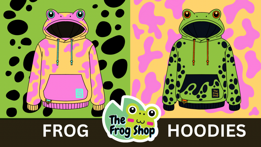 Figural Frog Hoodies: Inspired by your favorite frog species