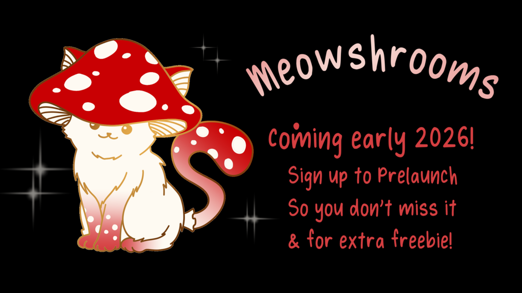 Meowshrooms - silly little mushroom cats