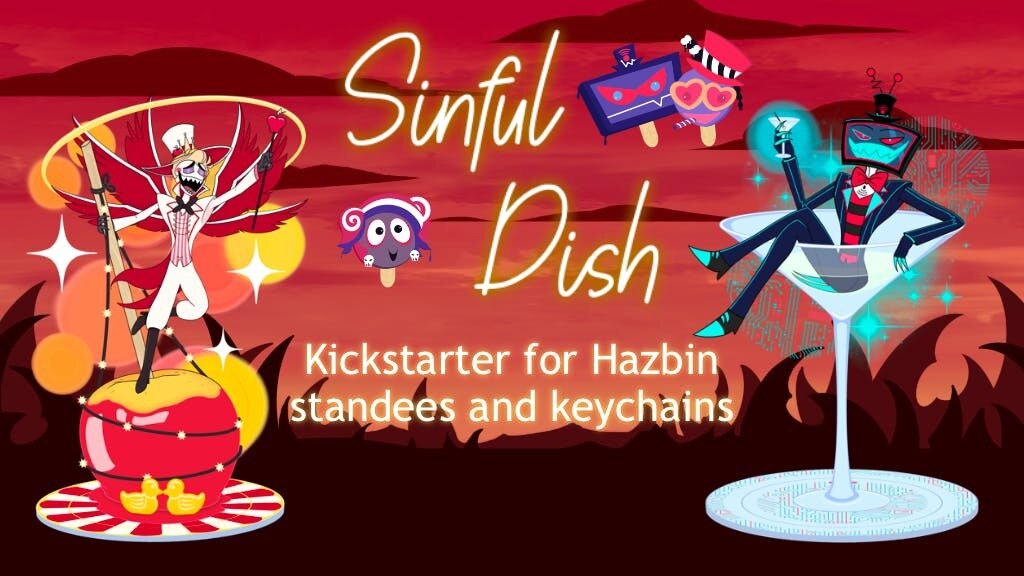 Sinful Dish: Hazbin Hotel Standees
