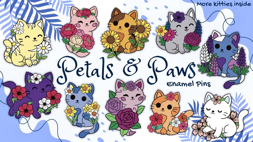 Petals & Paws Enamel Pins