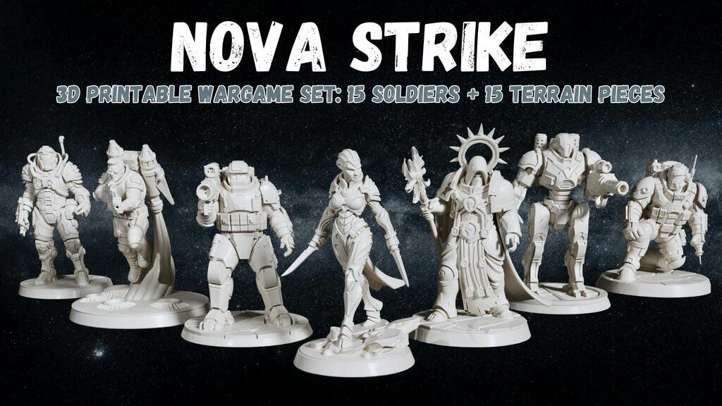 Nova Strike: 3D Print STL Tabletop War Miniatures & Terrains