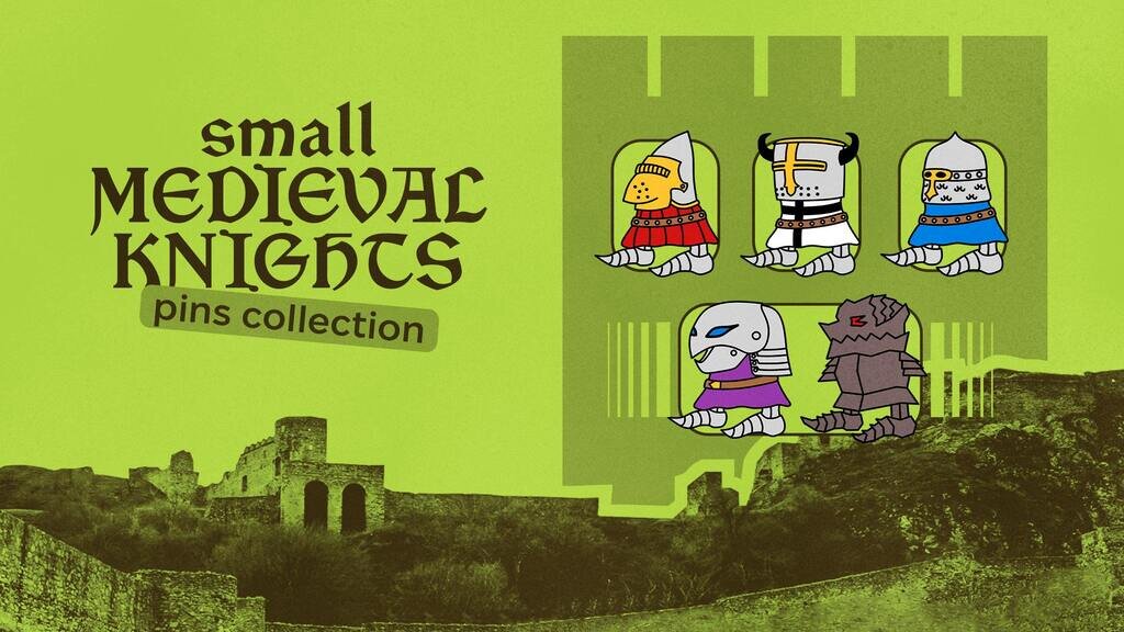 Small Medieval Knights - Enamel Pins