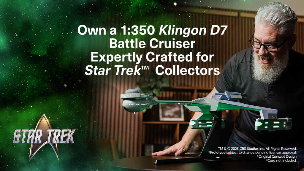 Honor the Empire with the TOMY+ 1:350 KLINGON D7 Battle