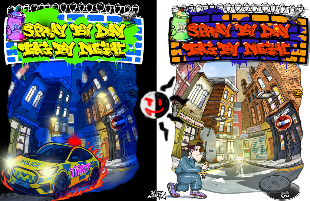 Spray By Day/Tag By Night