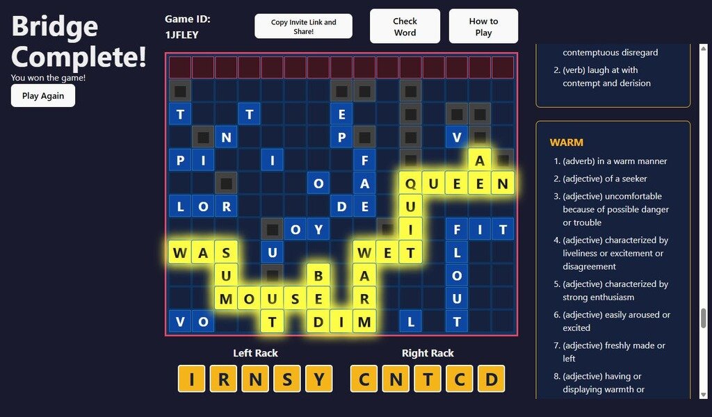 LexTogether is a suite of six online, real-time word games
