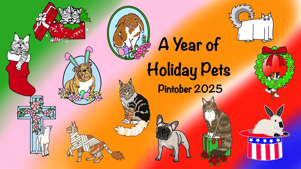 A Year of Holiday Pets