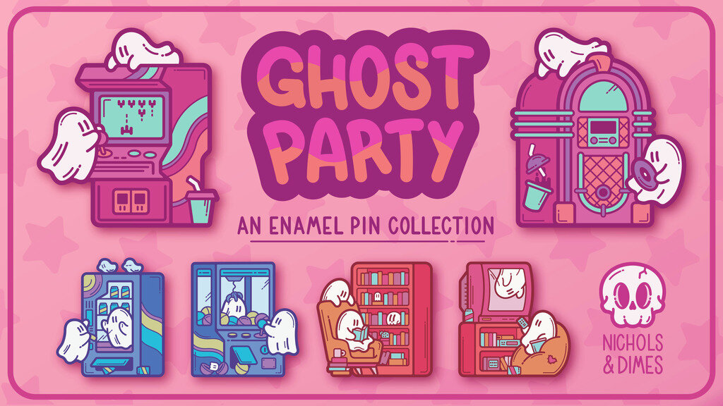 Ghost Party - An Enamel Pin Collection