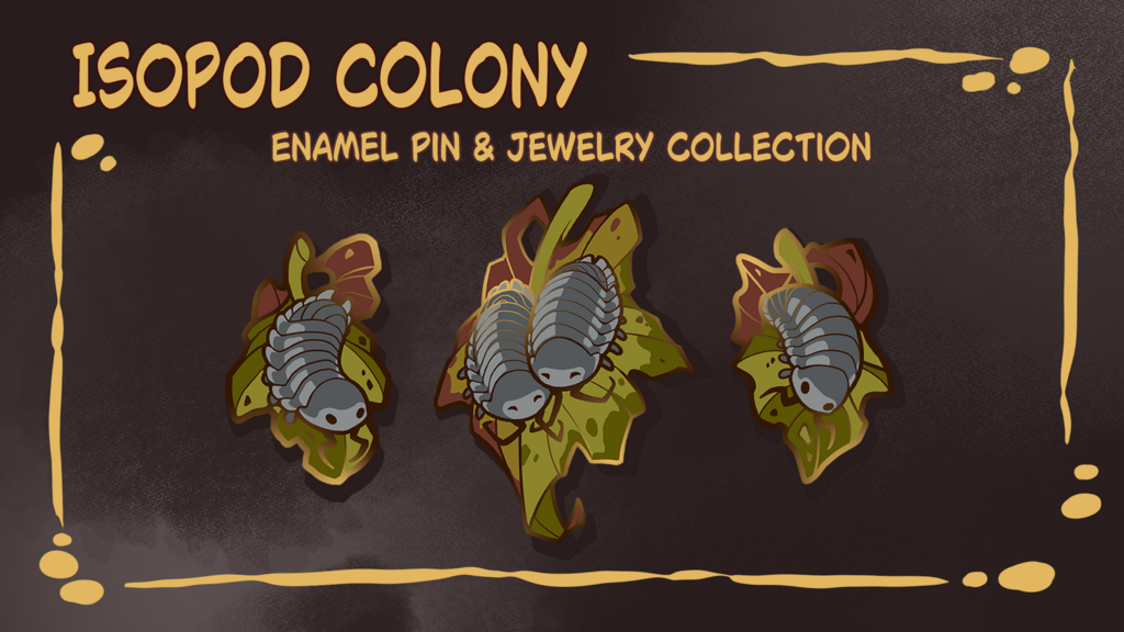 Isopod Colony - Enamel Pin & Jewelry Collection