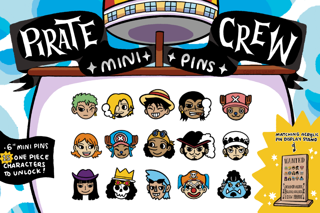 Pirate Crew Mini Pins ☠