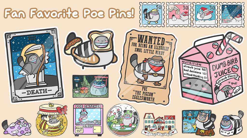 Fan Favorite Poe Pins