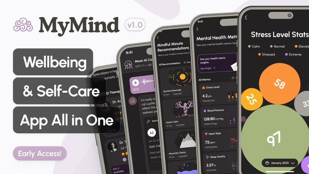 MyMind - Wellbeing & Self-Care App All-in-One
