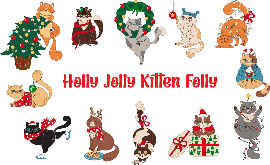 Holly Jolly Kitten Folly