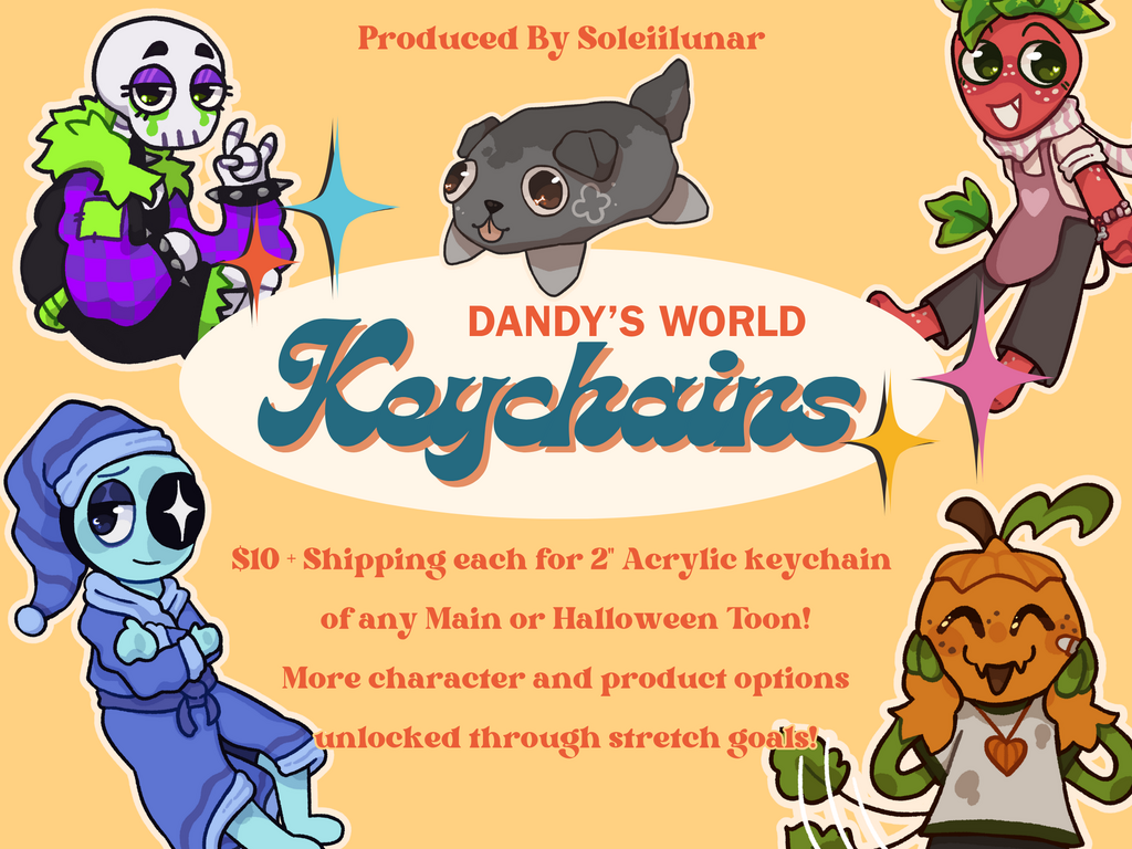 Dandy's World Keychains