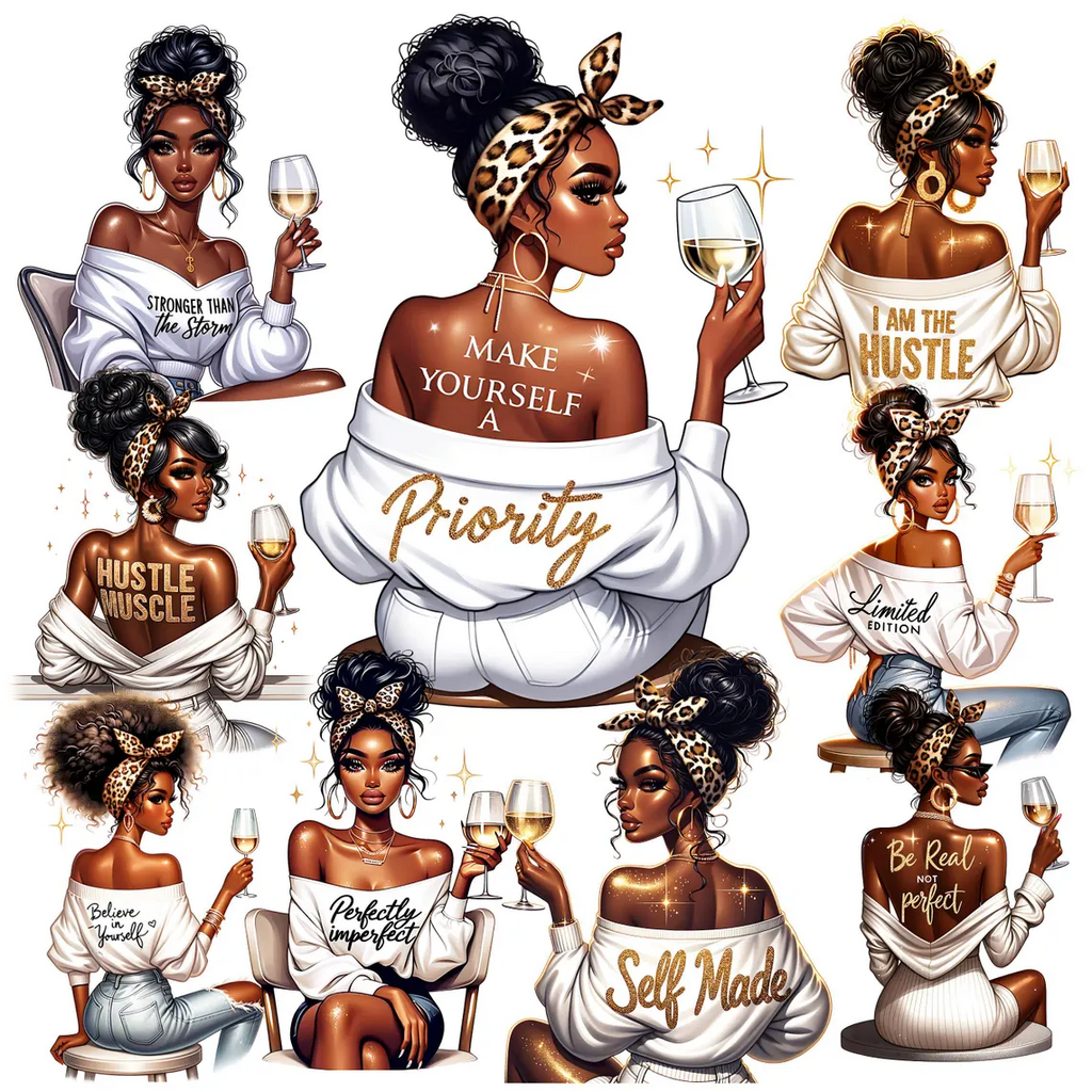 Black Lady Bundle PNG Clipart