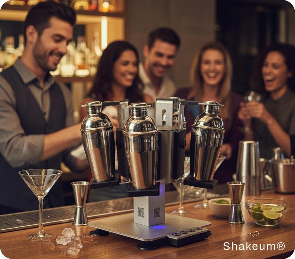 Shakeum® - 4 Bottles 3D Motion Cocktail Shaker
