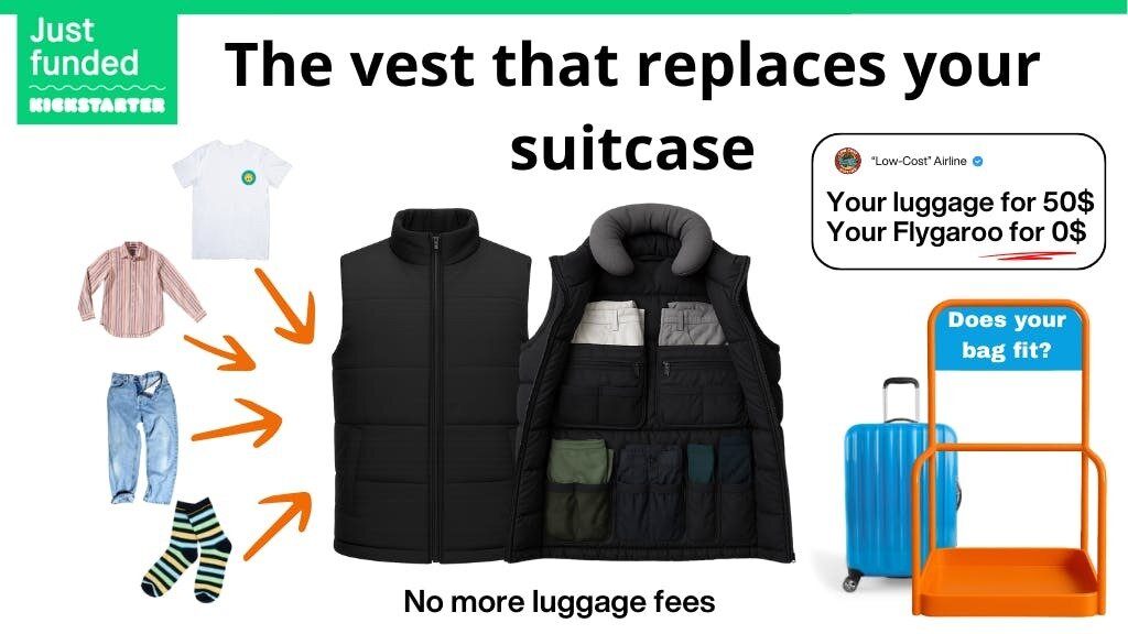 Flygaroo - The Vest That Replaces Your Suitcase