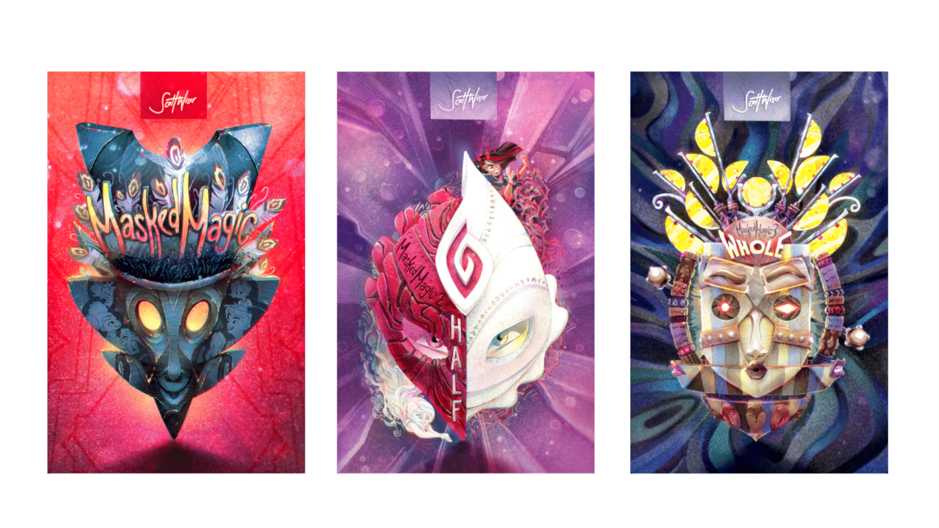 Masked Magic Trilogy :: Illustrated Novels.