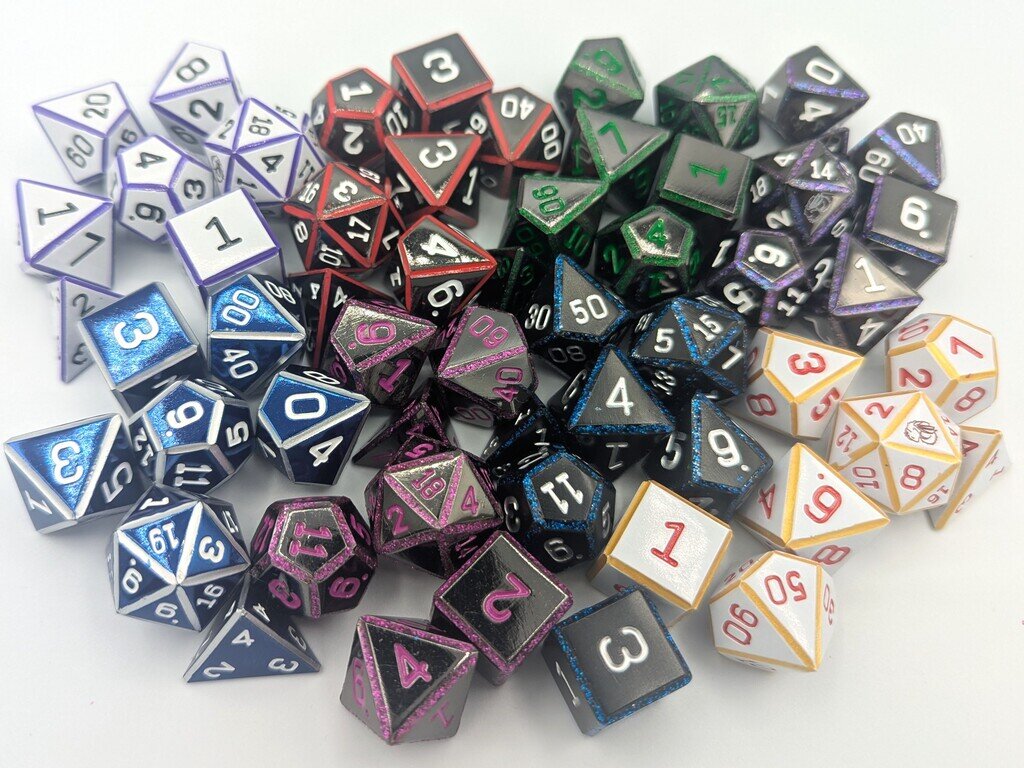 Sci-Fi Metal Dice Sets