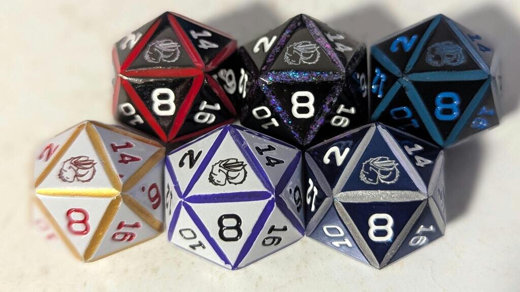 Sci-Fi Metal Dice Sets