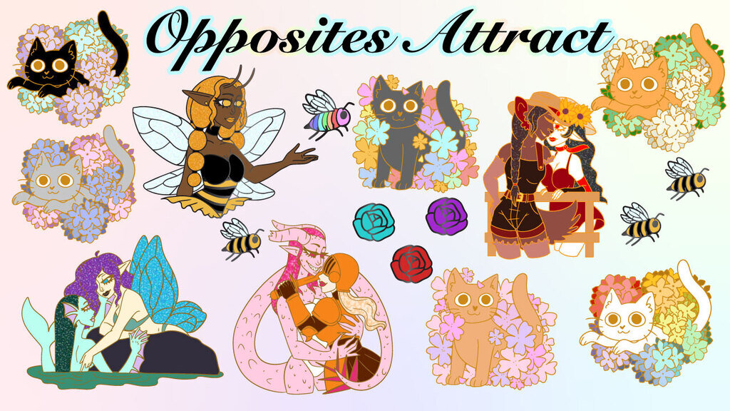 Opposites Attract: Pride Enamel Pins