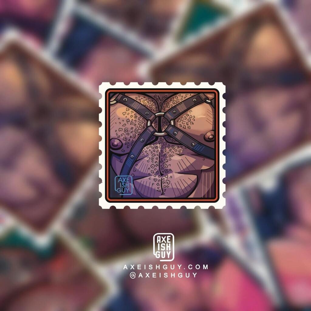 The Gay Stamp ( enamel pin + sticker )