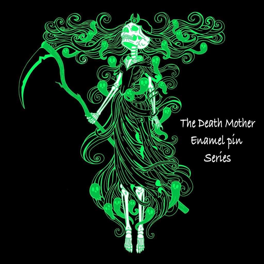 The Death Mother Enamel Pins