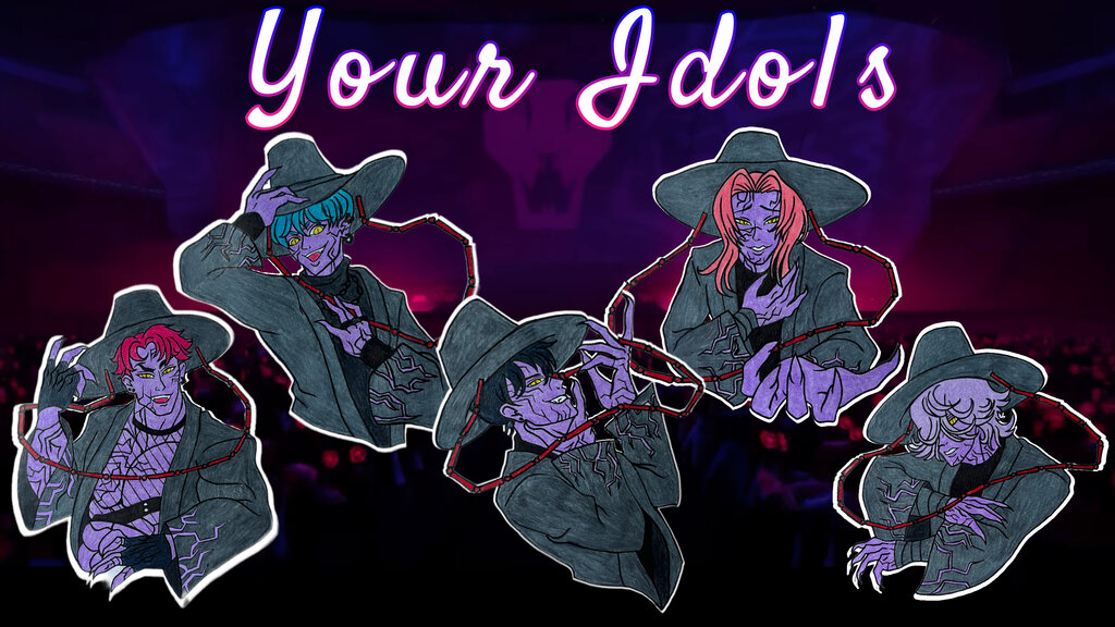 Your Idols- A K-pop Demon pin series tribute