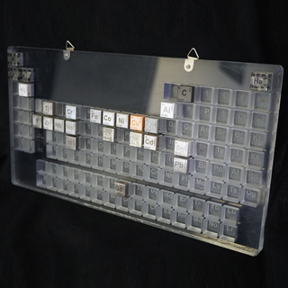 Full Periodic Table D6 Wall Display (Clear Resin)