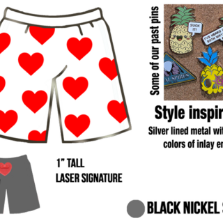 Enamel Pin - Heart Boxers