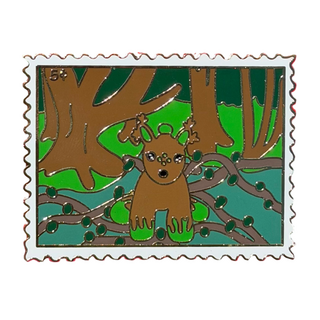 Darlene the Deer Stamp Pin