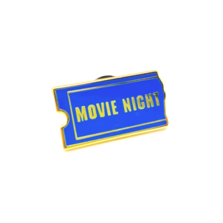 Blockbuster Movie Night Enamel Pin