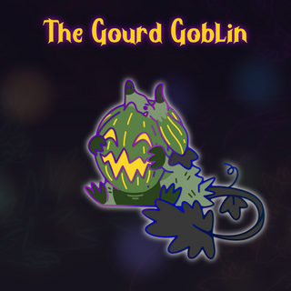 Gourd Goblin Rainbow Metal Enamel Pin