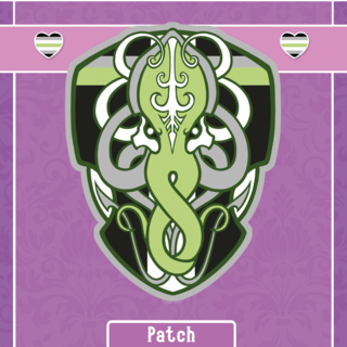 Agender Kraken Iron-on Patch
