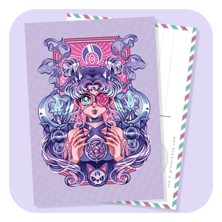 Sailor Moon Dark Side Of The Moon Postcard