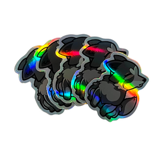 Holographic Wolf Sticker