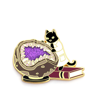 Geology Cat Pin
