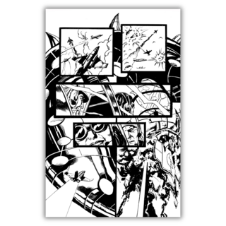 Original Art - BOB HALL - Phantom Flight Page 09